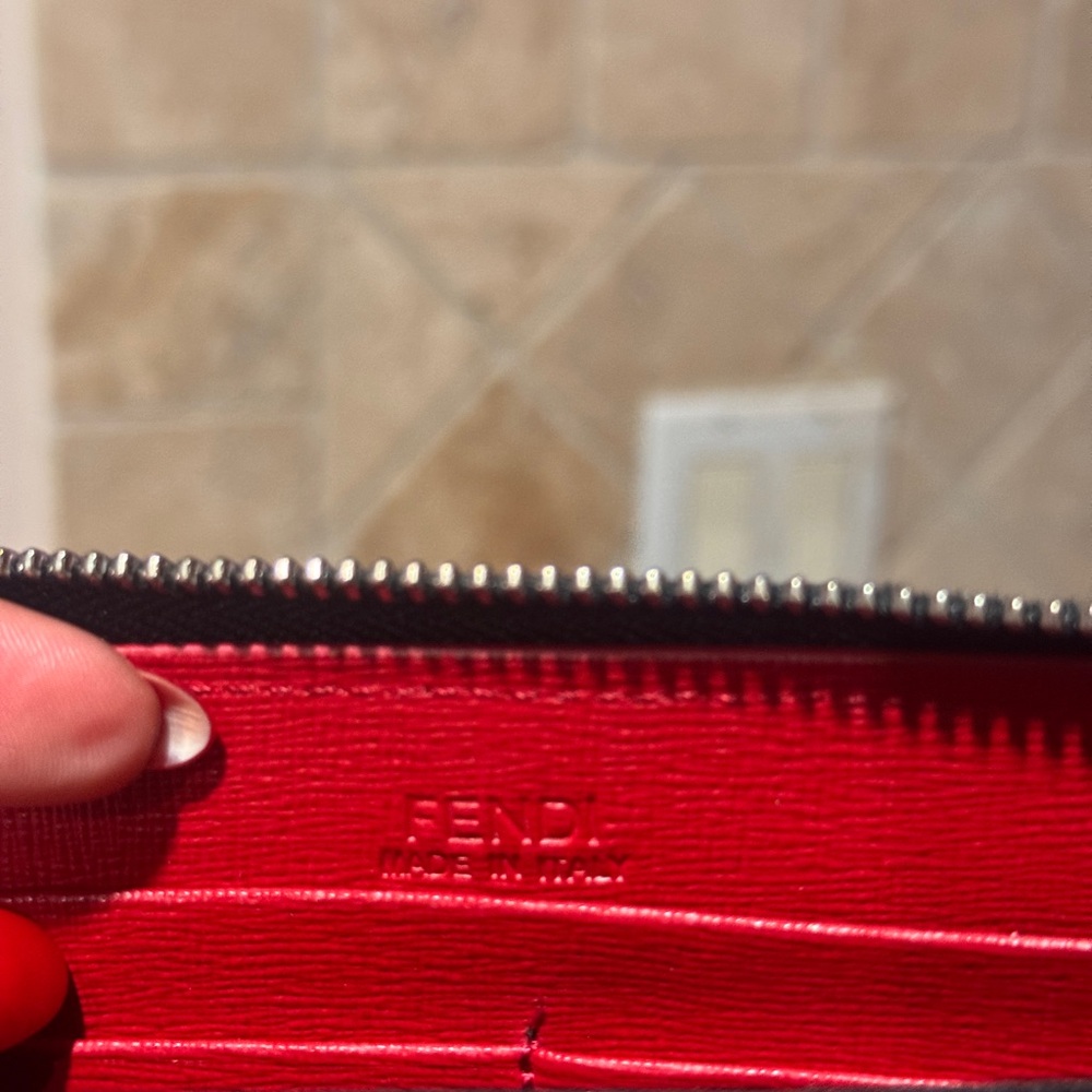 Fendi Black Monster Eye Wallet New - Picture 4 of 6